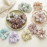 Sweet Ditsy Floral Chiffon Pleated Hair Tie 1 Piece main image 2
