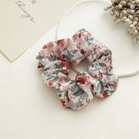 Sweet Ditsy Floral Chiffon Pleated Hair Tie 1 Piece sku image 2