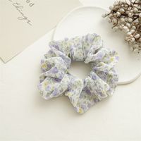 Sweet Ditsy Floral Chiffon Pleated Hair Tie 1 Piece sku image 8
