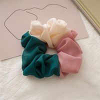 Cute Color Block Cloth Pleated Hair Tie 1 Piece sku image 7