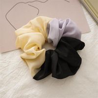 Cute Color Block Cloth Pleated Hair Tie 1 Piece sku image 10