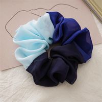 Cute Color Block Cloth Pleated Hair Tie 1 Piece sku image 8