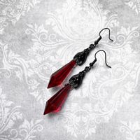 1 Pair Fashion Bat Artificial Crystal Metal Plating Women's Drop Earrings main image 1