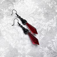 1 Pair Fashion Bat Artificial Crystal Metal Plating Women's Drop Earrings main image 3