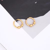 Ins Style Round Square Stainless Steel Plating Hoop Earrings 1 Pair sku image 8