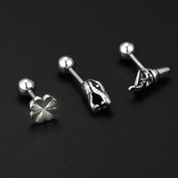 Fashion Snake Stainless Steel Plating Ear Studs 1 Piece main image 5