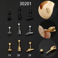Fashion Snake Stainless Steel Plating Ear Studs 1 Piece main image 1