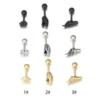 Fashion Snake Stainless Steel Plating Ear Studs 1 Piece main image 2