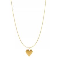 1 Piece Simple Style Heart Shape Stainless Steel Titanium Steel Plating Chain Pendant Necklace sku image 3