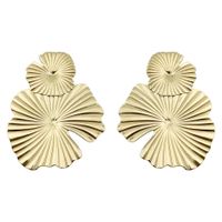 Streetwear Lotus Leaf Stainless Steel Plating Drop Earrings 1 Pair main image 2