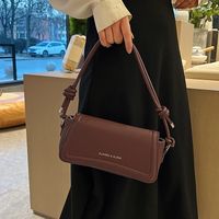 Women's Mini All Seasons Pu Leather Solid Color Fashion Square Magnetic Buckle Underarm Bag main image 5