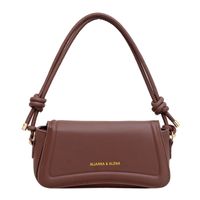 Women's Mini All Seasons Pu Leather Solid Color Fashion Square Magnetic Buckle Underarm Bag sku image 1