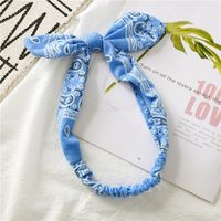 Simple Style Knot Cloth Printing Pleated Hair Band 1 Piece sku image 3