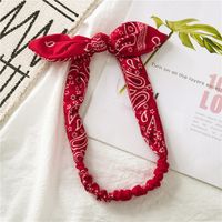 Simple Style Knot Cloth Printing Pleated Hair Band 1 Piece sku image 6