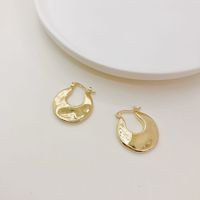 Retro U Shape Stainless Steel Plating Hoop Earrings 1 Pair main image 1