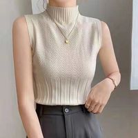 Women's Knitwear Tank Tops Simple Style Solid Color main image 1