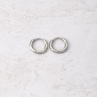 1 Pair Simple Style Circle Metal Women's Hoop Earrings main image 6