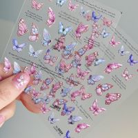 Simple Style Butterfly Sticker Nail Sticker 1 Piece main image 1