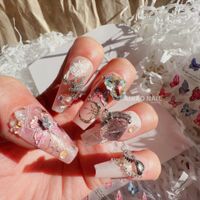 Style Simple Papillon Autocollant Nail Sticker 1 Pièce main image 3