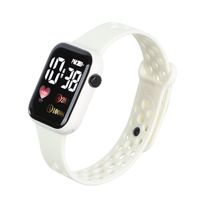 Casual Square Snap Button Electronic Kids Watches sku image 1