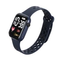 Casual Square Snap Button Electronic Kids Watches main image 2