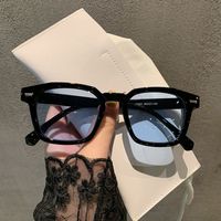 Retro Resina Cuadrado Fotograma Completo Gafas De Sol Mujer sku image 1