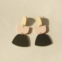 1 Pair Cute Heart Shape Flower Arylic Women's Drop Earrings sku image 5