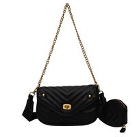 Women's Small Summer Pu Leather Vintage Style Square Bag main image 5