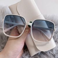 Casual Solid Color Pc Square Patchwork Full Frame Women's Sunglasses main image 1