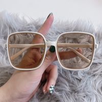 Casual Solid Color Pc Square Patchwork Full Frame Women's Sunglasses main image 3