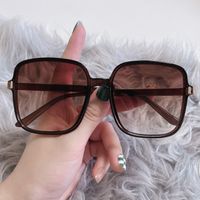 Casual Solid Color Pc Square Patchwork Full Frame Women's Sunglasses main image 2