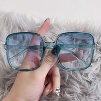 Casual Solid Color Pc Square Patchwork Full Frame Women's Sunglasses sku image 4
