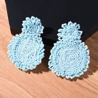 1 Pair Fashion Round Arylic Patchwork Women's Earrings main image 3