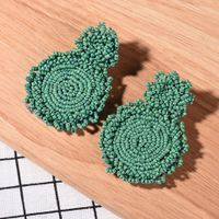 1 Pair Fashion Round Arylic Patchwork Women's Earrings sku image 5