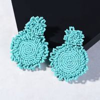 1 Pair Fashion Round Arylic Patchwork Women's Earrings sku image 6