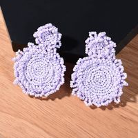 1 Pair Fashion Round Arylic Patchwork Women's Earrings sku image 10