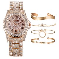 Fashion Luxury Steel Band Quartz Watch Bracelet Set Nhup130098 sku image 2