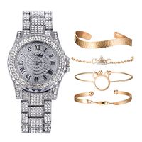 Fashion Luxury Steel Band Quartz Watch Bracelet Set Nhup130098 sku image 3