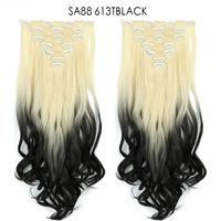 Women's Fashion Party High Temperature Wire Centre Parting Long Curly Hair Wigs sku image 23