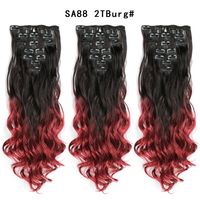 Women's Fashion Party High Temperature Wire Centre Parting Long Curly Hair Wigs sku image 31