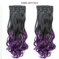 Women's Fashion Party High Temperature Wire Centre Parting Long Curly Hair Wigs sku image 47
