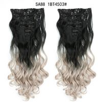 Women's Fashion Party High Temperature Wire Centre Parting Long Curly Hair Wigs sku image 43