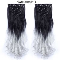 Women's Fashion Party High Temperature Wire Centre Parting Long Curly Hair Wigs sku image 45