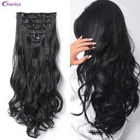 Women's Fashion Party High Temperature Wire Centre Parting Long Curly Hair Wigs main image 4