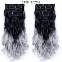Women's Fashion Party High Temperature Wire Centre Parting Long Curly Hair Wigs sku image 46
