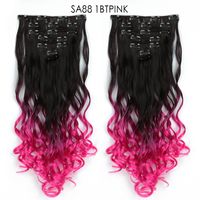 Women's Fashion Party High Temperature Wire Centre Parting Long Curly Hair Wigs sku image 42
