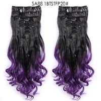 Women's Fashion Party High Temperature Wire Centre Parting Long Curly Hair Wigs sku image 40