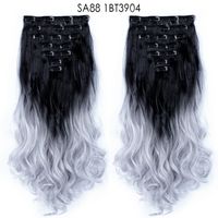 Women's Fashion Party High Temperature Wire Centre Parting Long Curly Hair Wigs sku image 44
