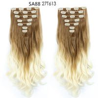 Women's Fashion Party High Temperature Wire Centre Parting Long Curly Hair Wigs sku image 52