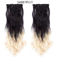 Women's Fashion Party High Temperature Wire Centre Parting Long Curly Hair Wigs sku image 56